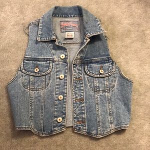 Breaker blue jean vest